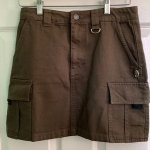 Army Green skirt, with two hooks for chains